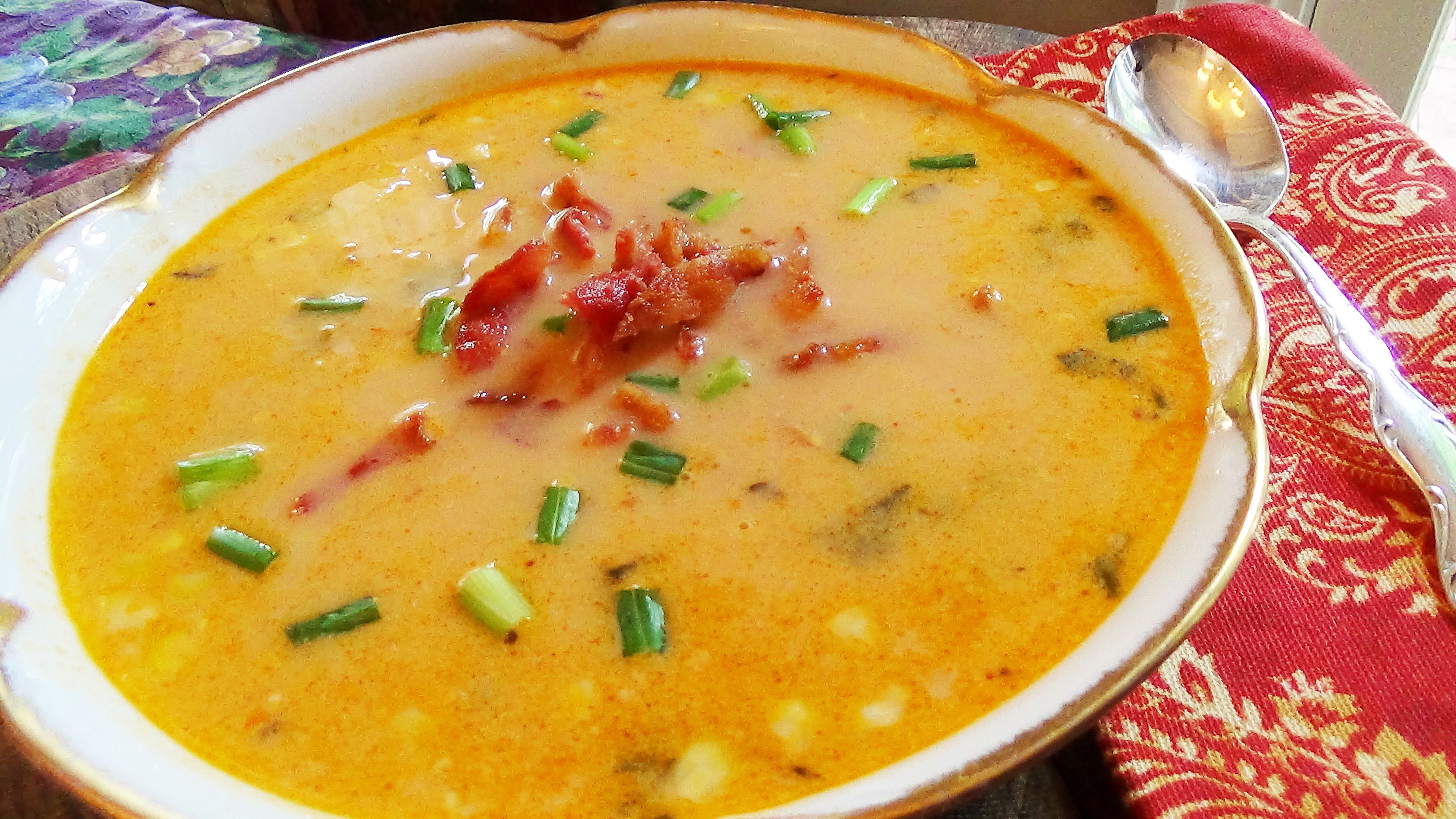 Corn Soup with Fresh Herbs